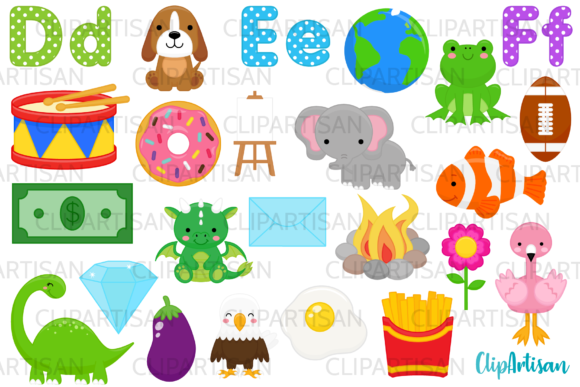 Alphabet Clip Art, a to Z Illustrations: Your Go-To Design Toolkit