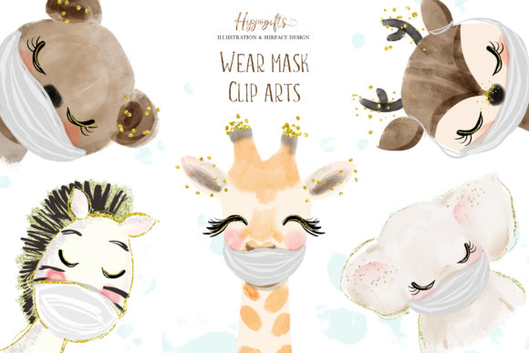 Animals Wear Masks Illustrations: A Timely Design Asset