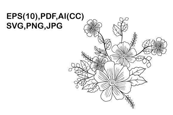 Black and White Flower Illustrations: A Timeless Design Asset
