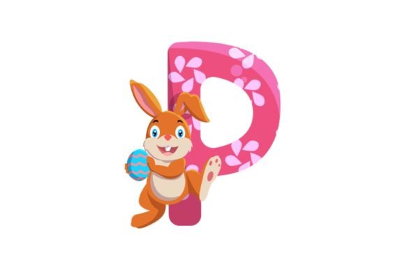 Cute Easter Egg Alphabet P Illustrations: A Fresh Take on Festive Design