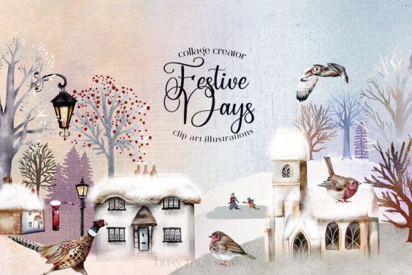 Festive Days Illustrations Christmas PNG: A Creative Toolkit