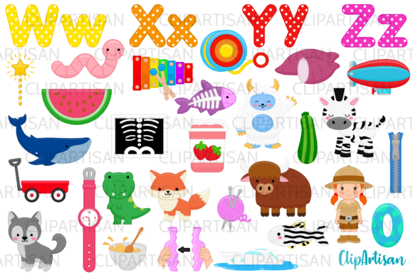 Polka Dot Letters and ABC Illustrations for Creative Projects
