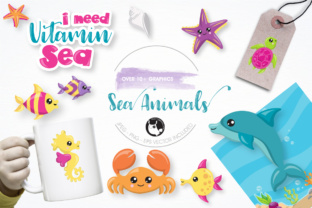 Sea Animals Graphics and Illustrations: Dive Into Vibrant Design Assets