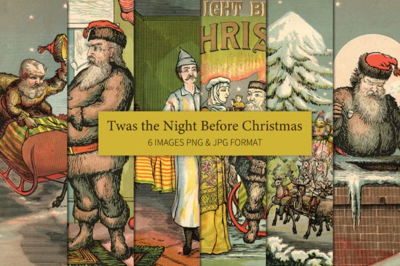 Timeless Christmas Charm: The Night Before Christmas Illustrations
