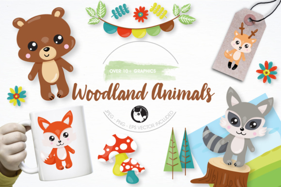 Woodland Animals Graphics: A Designer's Dream Asset Pack